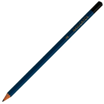 Карандаш чернографитный НВ б/г синий (уп 30шт) 72908-NV Цена за шт