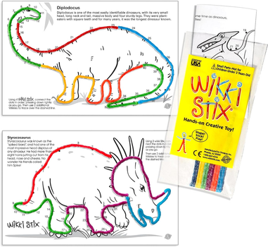 Набір для творчості Wikki Stix Воскові нитки Party Dino (0732204005023)