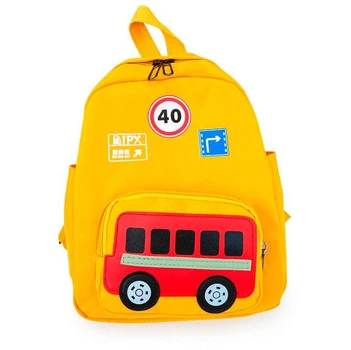 Дитячий рюкзак Hommex Small Bus Yellow -тканина жовта / малюнок автобус