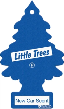 Ароматизатор LITTLE TREES Ёлка Новый автомобиль (7612720201860)