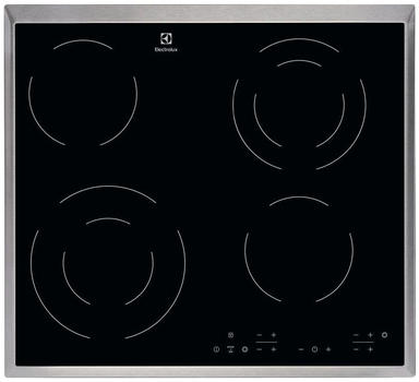 Варильна поверхня електрична склокерамічна Electrolux EHF6342XOK, 60см, чорний