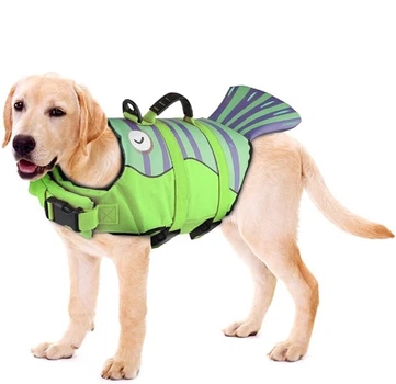 Спасательный жилет для собак Derby Fish Design Green M