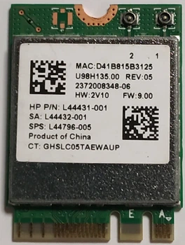 Двохдіапазонна вбудована бездротова мережева карта REALTEK M.2 RTL8822CE WLAN 2.4/5 GHz Bluetooth 5.1 1200 Mбіт/с