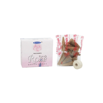 Ароматические конусы Fresh Rose Свежая роза 12 шт. в уп. Satya 8904234400860