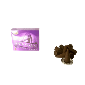 Ароматические конусы Anti Stress Анти Стресс 10 шт. в уп. + подставка Hem 8901810484481