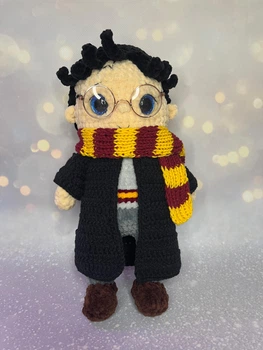 В'язана іграшка Гаррі Поттер ручної роботи Harry Potter 31см Handmade UA 56
