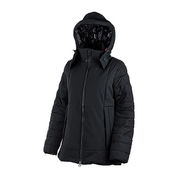 Куртка женская Cmp Jacket Long Zip Hood 2XS Чорний 32K1516-U901