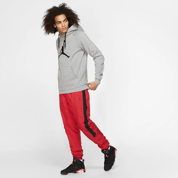 Бомбер мужской Jordan M J Jumpman Logo Flc Po M Сірий AV3145-091