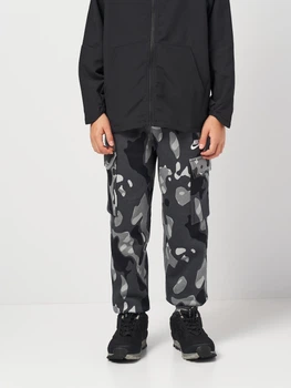 Детские теплые спортивные штаны на флисе Nike K Nsw Club Flc Cargo Pant Camo FZ5491-084 128-137 см Серо-дымчатый/Белый (197596178227)