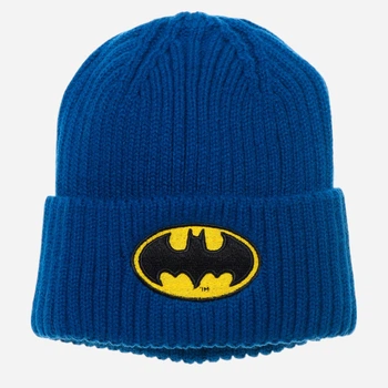 Дитяча зимова шапка-біні в'язана для хлопчика Disney Batman XH4011 52 Синя (3609087273931)