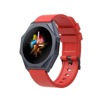 Смарт-годинник з AMOLED дисплеєм Canyon Otto SW-86 з моніторингом здоров'я та спортивними режимами Червоні