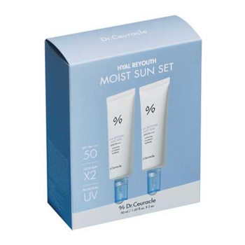 Набір зволожуючих сонцезахисних кремів SPF 50+/PA++++ 2 в 1 Dr.Ceuracle Hyal Reyouth Moist Sun Duo Set 2 в 1 (50 мл*2)