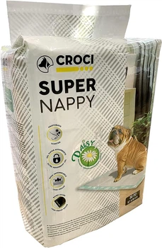 Одноразовые пеленки для щенков и собак с ароматом ромашки 57*84 см Croci Super nappy Daisy 30 шт/уп