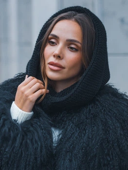 Капор женский Dressa 71676 One Size Черный (2000406214412_D)