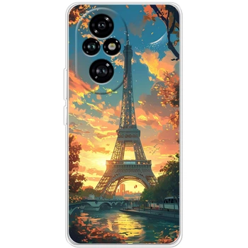 Силиконовый Чехол с Картинкой для Huawei Honor 200 Принт (Париж, Эйфелева Башня) (62292-ysm037)