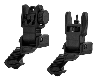 Низкофропильные целик и мушка угловые 45 градусов DLG TACTICAL DLG-184 OFFSET SIGHTS LOW PROFILE Picatinny