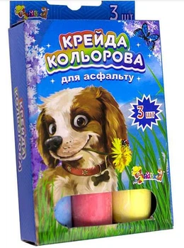Мелки цветные круглые толстые 9 цветов для асфальта Jumbo HC-9 825550