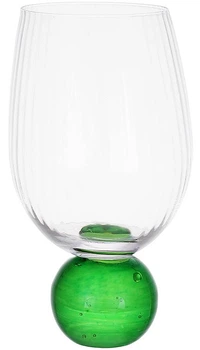 Набор 6 стеклянных стаканов "Bauble Glass" 450мл на зеленой ножке