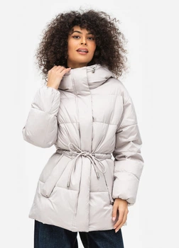 Куртка жіноча пальто зимовий Біо-пух DuPont Sorona original Viva-Wear 8762 46 молочний 87625