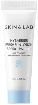 Сонцезахисний лосьйон для обличчя - Skin&Lab Hybarrier Fresh Sun Lotion SPF 50+ PA++++ (міні) 10ml (1195779-1953674664-2)