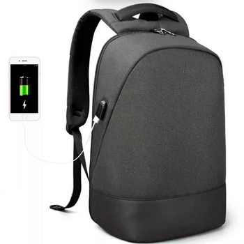 Рюкзак міський антизлодій Tigernu T-B3595 для ноутбука 15.6" з USB об'єм 20л. Темно-сірий (TGN-T-B3595-1780)