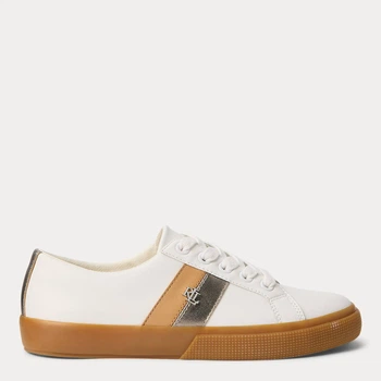 Женские кеды кожаные низкие Ralph Lauren 616105673 38.5 Молочные (1159824953)