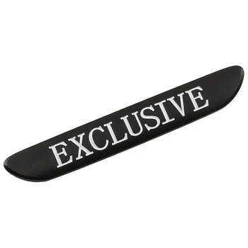 Эмблема плашка Exclusive (металл, черный, матовый)