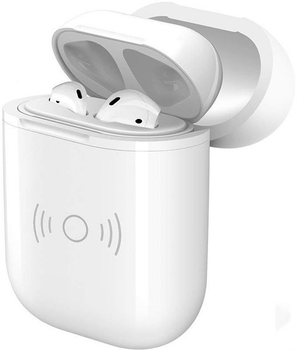 Etui na słuchawki Cyoo dla Apple AirPods 1,2 with wireless charge White (4260587935317)