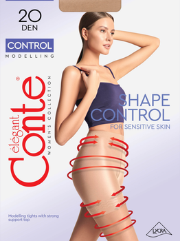 Колготы 20 Den женские Conte Control 2 р Бежевые (4811473003919)