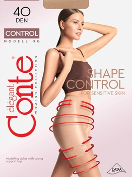 Колготи 40 Den жіночі Conte Control 2 р Коричневі (4811473004084)
