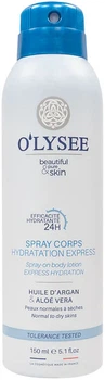 Лосьйон-спрей для тіла Olysee Spray-on Body Lotion Express Hydration 150 мл (3520710009072)