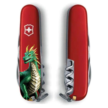 Ніж Victorinox Spartan Zodiac 91 мм Зелений дракон (1.3603_Z3340u)