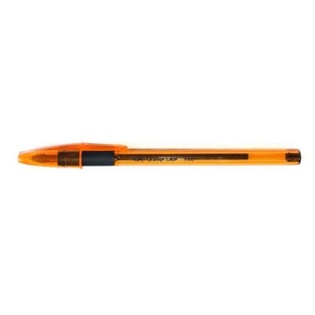 Ручка шариковая BIC Orange Grip Оранж Гріп 0,8 мм черная, корпус оранжевый пластик