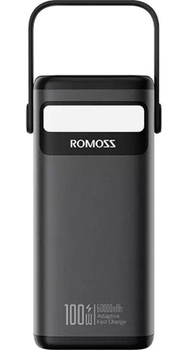 Повербанк Power Bank Romoss з ліхтариком 60000mAh 100W (PMT60-1D2-2133H)