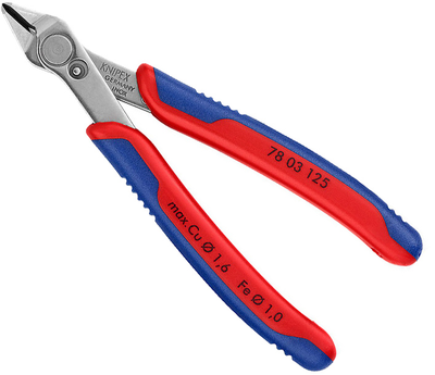 Кусачки прецизійні Knipex для найтонших робіт з різання Electronic Super Knips 125 мм (78 03 125)