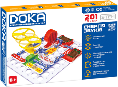 Конструктор электронный DOKA 201 схема (D70706)