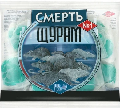 Приманка Ital Tiger Смерть крысам №1 тесто 200 г 2 шт Синяя (170011-М)