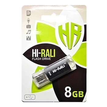 Флеш пам'ять 8GB Hi-Rali Rocket Black (HI-8GBVCBK)