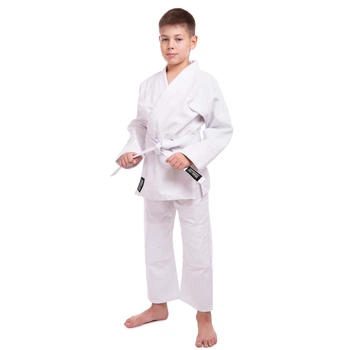 Кимоно для дзюдо белое Fistrage Fight Gear 8192 плотность 450 г/м2 рост 110см