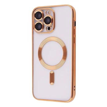 Чохол Metal Matte Case with MagSafe iPhone 14 Pro Max gold