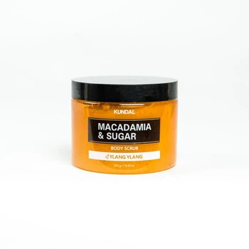 Скраб для тіла Kundal Macadamia & Sugar Body Scrub Ylang Ylang 550gr