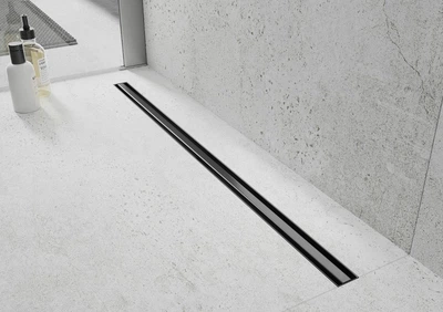 Трап для душа 60 HALK Slim Black 60х7см из нержавеющей стали