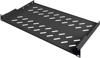 Półka do szafy serwerowej Digitus DN-19 TRAY-1-SW rack shelf 1U 48.3 cm 19" Black (4016032185772)