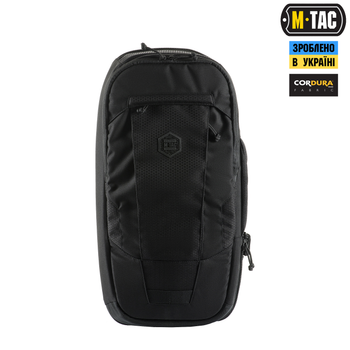 Рюкзак однолямочний M-Tac Agent Elite Hex Black 10149002