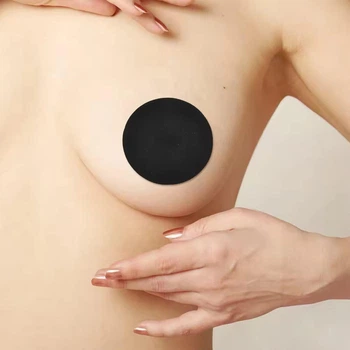 Наклейки на соски та груди тканинні 10 шт 65mm Nipple cover PS-0230/3 Круглі