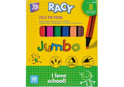 Фломастеры Racy Jumbo, 8 цветов, CF15214
