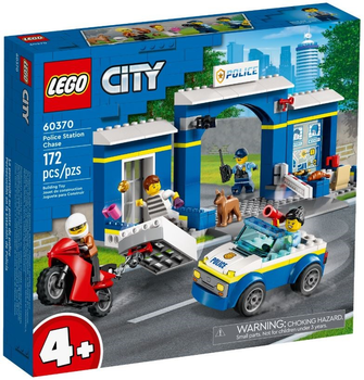 Конструктор LEGO City Переслідування на поліцейській дільниці 172 деталі (60370) (955555903382537) - Уцінка