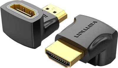 Переходник Vention HDMI F -> HDMI M, кут 90° 4K 60Гц PVC (AIOB0)