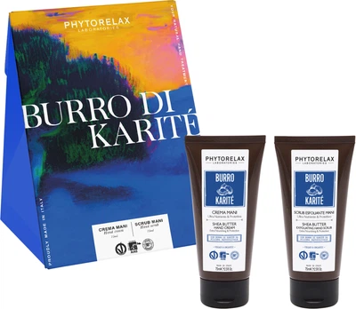 Набор Phytorelax Laboratories Burro di Karite Крем для рук 75 мл + Скраб для рук 75 мл (8030976032899)