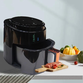 Электрическая аэрофритюрница Air Fryer Su Tai, мультипечь для приготовления без масла 8 литров Черная SSPT-865